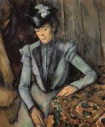 Woman in Blue Paul Cezanne